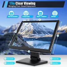 17" Touch Screen LCD Monitor with Multi-Position POS Stand for Retail USA Stock