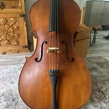 Hermann Luger Stradivarius Model CC100 Dated 2007 4/4 Cello Needs Bridge Read