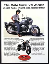 2000 Moto Guzzi V11 Jackal Motorcycle photo "All Guts No Glitz" vintage print ad