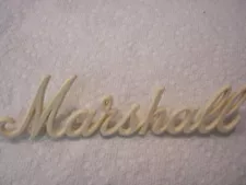 MARSHALL LOGO MARK Vintage Type Amp White Small 150mm x 40mm LOGO00008 New