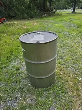 55 Gallon Stainless Steel Drum Barrel Closed Top Used