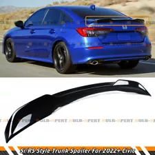 For 2022-2025 Honda Civic Si Style Painted Glossy Black Sport Trunk Spoiler Wing