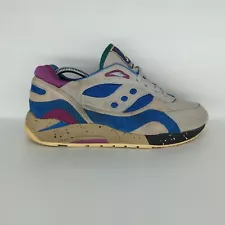 Saucony Elite G9 Shadow 6 x Bodega Grey Blue Pink Green Lace UK Size 8 Eur 42.5