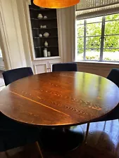 Round heavy solid wood table for sale! 