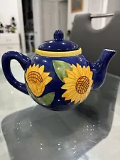 Giftco INC. Tea Pot Ceramic Teapot (Art, Home, Hot Water, Kitchen) Hand Painted