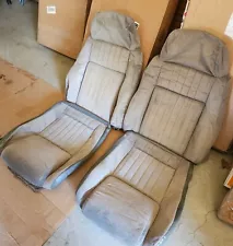 Original 1988 Pontiac Fiero GT Grey Seat Covers-Nice!!!!!