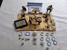 Dolls House Dinning Room Table And Accessories Around 40 Peices