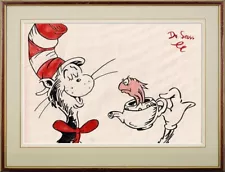 Dr Seuss - Great old handmade watercolor !!! Best price !!!