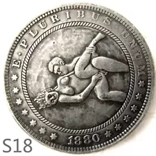 Hobo Nickels Coin Kama Sutra Couple Kinky Love Token Fantasy Dollar Unique Art