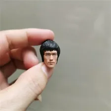 Painted 1/12 Scale Way Of The Dragon Bruce Lee Head Sculpt Fit 6" ML Figure