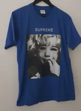 FW15 Supreme Crybaby tee Very Rare Blue T-shirt Royal Vintage M Medium Worn 1x