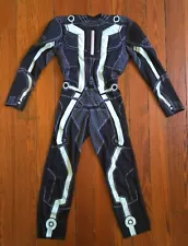 2010 TRON LEGACY KIDS HALLOWEEN COSTUME - SAM FLYNN BLUE BLACK DISNEY MOVIE FILM