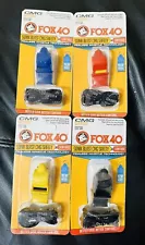 (2 pack) Fox 40 Sonik Blast CMG 3-Chamber Pealess Whistle + Lanyard Mix n Match