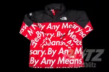 SUPREME THE NORTH FACE BY ANY MEANS MOUNTAIN JACKET RED L FW15 TNF