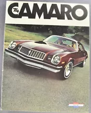 1974 Chevrolet Camaro Brochure Z28 Type LT Sport Coupe Excellent Original 74