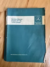 Mercedes Service Manual Engine 617.95 turbo Diesel Shop Repair 300 SD TD D CD