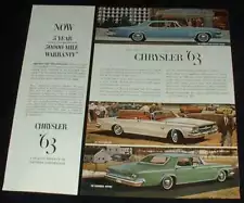 1963 Chrysler New Yorker, Sports-Bred 300 Ad!