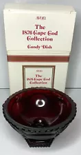 1987 1876 The Cape Cod Collection CANDY DISH Roman Rosette Pattern Avon NIB