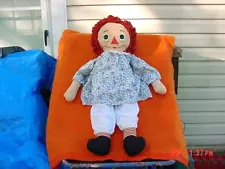 VINTAGE 1960'S KID SIZE RAGGEDY ANN LARGE 38" KNICKERBOCKER DOLL