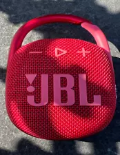 JBL Clip 4 Portable Bluetooth Speaker - red