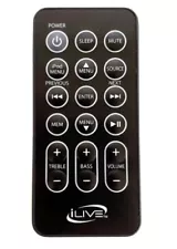 iLIVE IBP301B Portable Boombox Remote Control