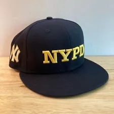 *MADE IN USA* NEW YORK YANKEES New Era 59FIFTY 9/11 NYPD Fitted Hat TEAM ISSUED