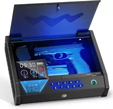 MOLICAR Gun Safe, Upgrade Biometric Gun Safes for Handgun with - Scratch & Dent