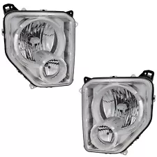 Headlight Set For 2008-2012 Jeep Liberty Left and Right With Fog Light 2Pc