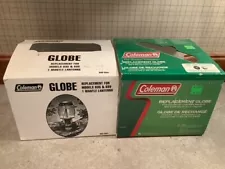 2 Coleman Lantern Glass Replacement Globes. Fits models 635,636, 637 & 639