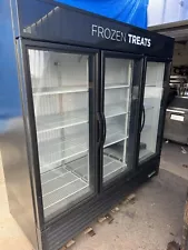 2019 True GDM-72F-HC- 3 Door Glass Commercial Freezer Merchandiser- 220v -LED