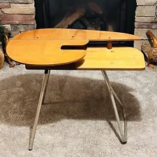 Vintage Folding Sewing Machine 2-Tier Table Mid Century Portable