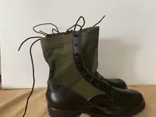 USGI Vietnam Era Green Jungle Boots 11N, NEVER WORN, WITH TAG. ENDICOTT JOHNSON