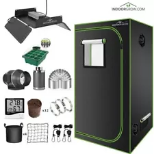 IndoorGrow 3' x 3' LED Grow Tent Kit. (240W Samsung LED Grow Light) *NEW*