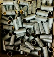 100 pcs. Approx M80 Style FIREWORKS  SILVER PYRO TUBES  9/16" x 1-1/2" x 1/16"