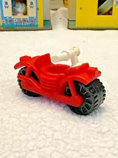 Vintage FP Little People MINT Red Motorcycle From Set #992 Pop-Up Camper 1979