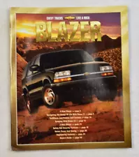 2001 CHEVROLET BLAZER SALES BROCHURE