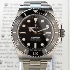 Rolex Submariner 124060 Silver Oyster Bracelet Men's Automatic Dive Luxury Watch