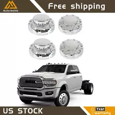 Silver Two Front & Two Rear Wheel Center Hub Caps For 2019-2021 Dodge Ram 4500