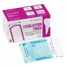 2.25 x 2.75 Self-Sterilization Pouches Autoclave Bags Dental Tattoo (Box of 200)