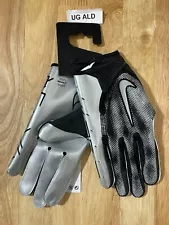 Nike Vapor Jet 7.0 Silver/Black Skill Football Gloves Size Adult Medium