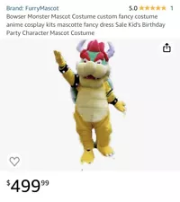 Adult Bowser costume L/XL