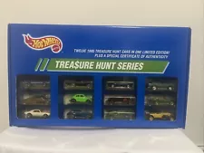 Hot Wheels 1995 Treasure Hunt Complete Set Of 12 Cars JC Penney In Shipper Box