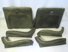 Used 1969-72 Chevy Pontiac Olds SS GTO Black Strato Bucket Seat Backs & Aprons