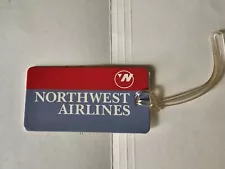 Luggage tag Northwest Airlines w/playing card choose from multiple designs