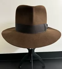 Indiana Jones Raiders Style Beaver Fedora Hat By Screencapped Hats 59.5cm