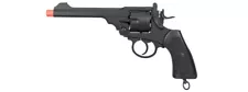 G293 Full Metal CO2 Powered Revolver Pistol (Black) Airsoft Gun Pistol