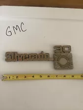 1973-80 Chevy Truck Parts Silverado 30 Emblem Badge METAL Trim VTG Original OEM