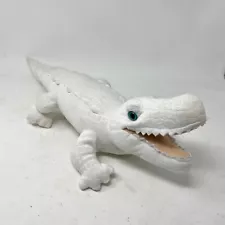 New ListingWild Republic Plush 15” White Albino Alligator Crocodile Blue Eyes Textured Real