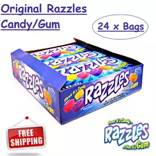 Original Razzles Candy Gum, Box of 24 1.4-Ounce Bags - On Sale - Great For Kids