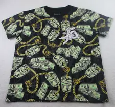 GSTR Money T Shirt Mens XL 100 US Dollar Bills Roll American All Over Print Cash